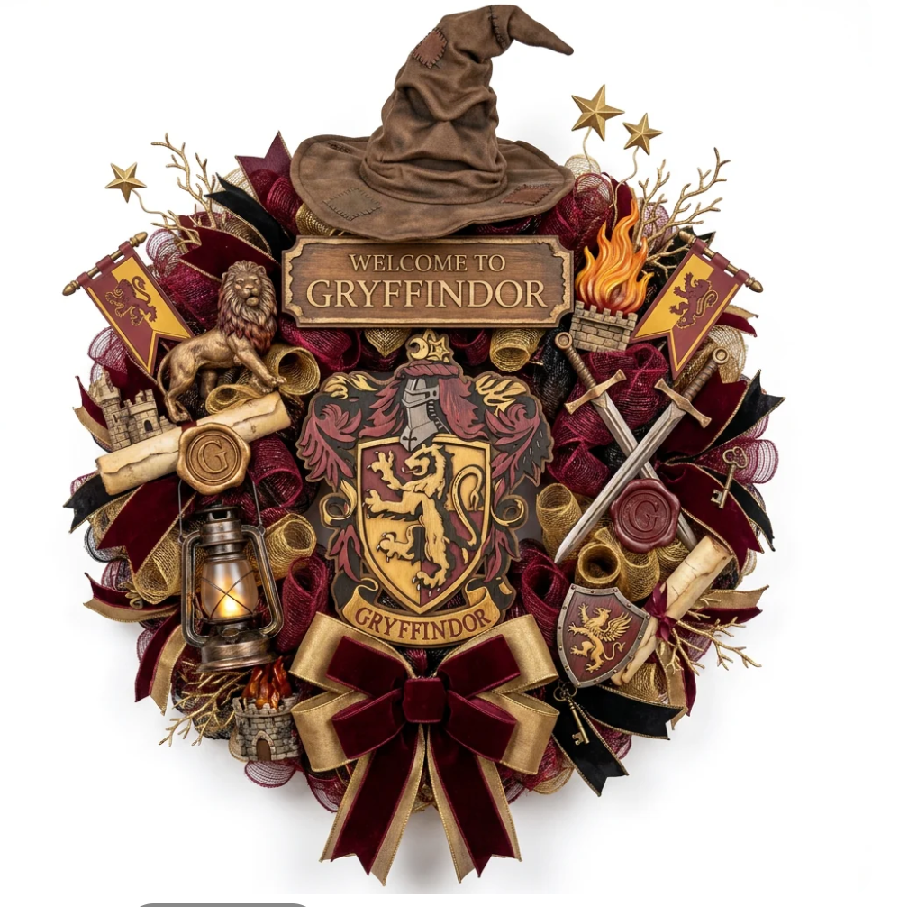 Gryffindor Wreath (PRE-ORDER)