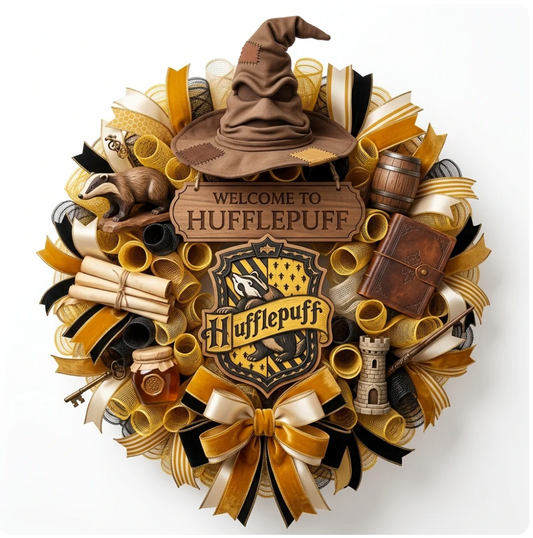 Hufflepuff Wreath (PRE-ORDER)